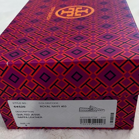 NIB TORY BURCH QUILTED JESSE -NAVY -SZ 6 - Picture 6 of 7